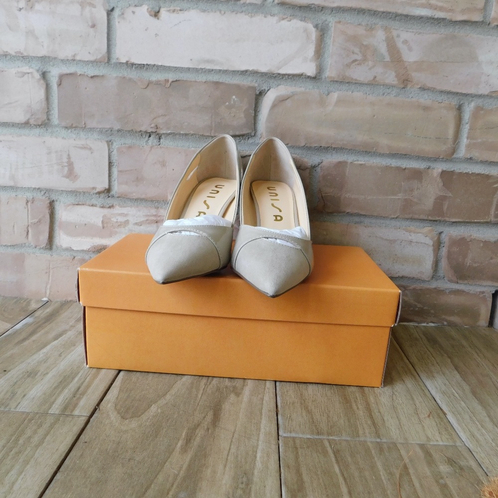 Unisa Light Brown Fabric Heels